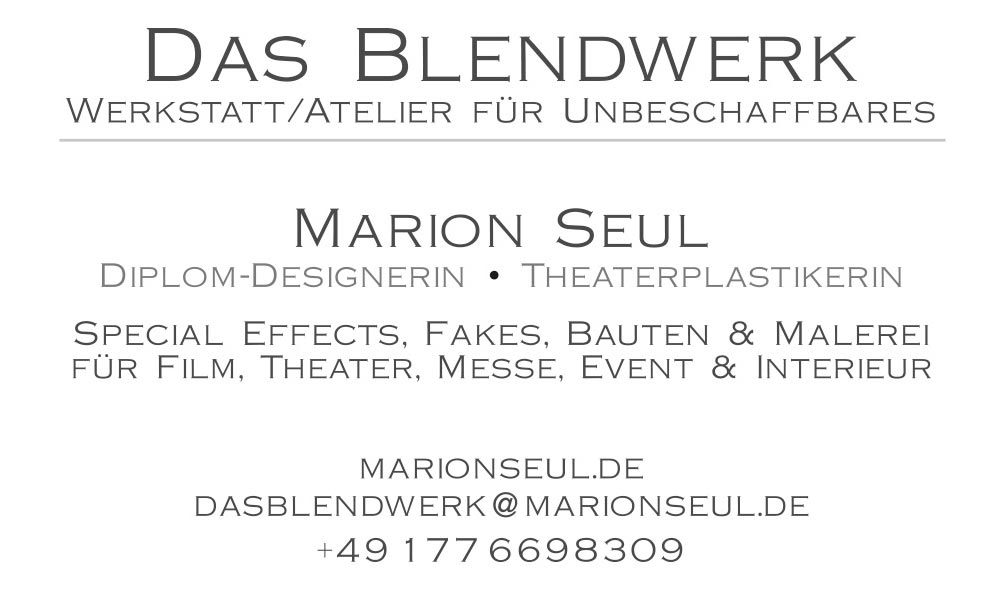 Das Blendwerk &ndash; Marion Seul